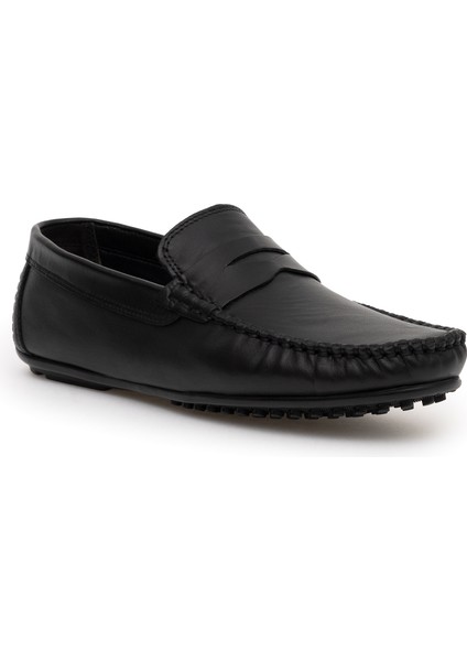 Erkek Siyah %100 Deri Loafer 50289825-VR046
