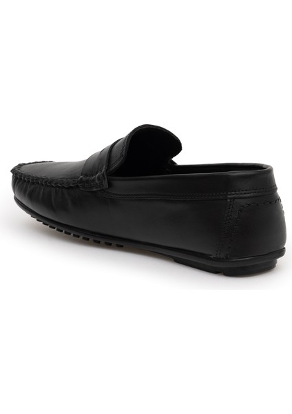 Erkek Siyah %100 Deri Loafer 50289825-VR046