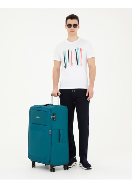 Erkek Beyaz Slim Fit Tişört 50281057-VR013 fırsatları
