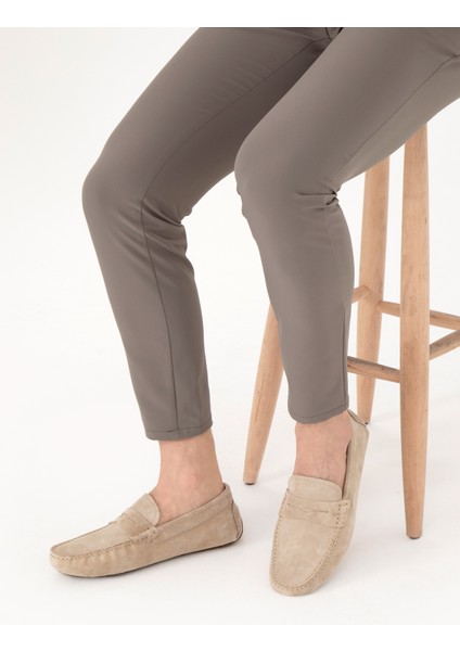 Erkek Bej %100 Deri Loafer Ayakkabı 50288705-VR011