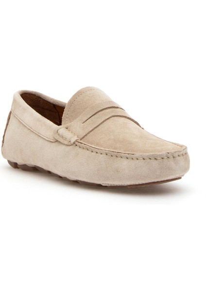 Erkek Bej %100 Deri Loafer Ayakkabı 50288705-VR011