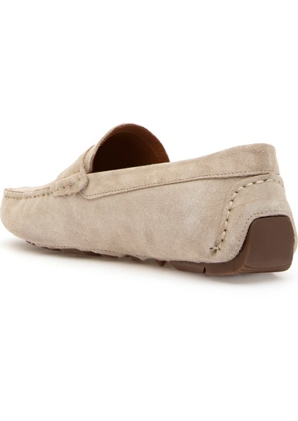 Erkek Bej %100 Deri Loafer Ayakkabı 50288705-VR011
