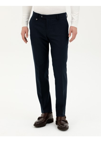 Erkek Lacivert Slim Fit Kumaş Pantolon 50293433-VR033 fiyatları