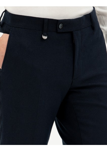 Erkek Lacivert Slim Fit Kumaş Pantolon 50293433-VR033 indirimleri