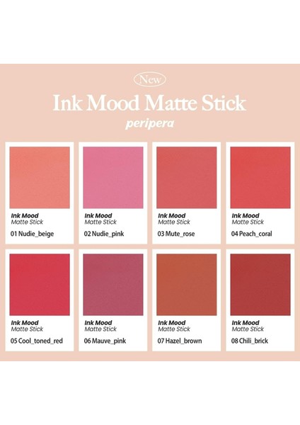 - Ink Mood Matte Stick 3 Gül Kurusu