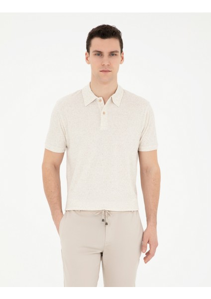 Erkek Bej Slim Fit Tişört 50285180-VR011 modelleri