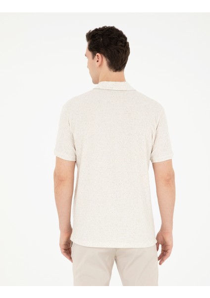 Erkek Bej Slim Fit Tişört 50285180-VR011 indirimleri