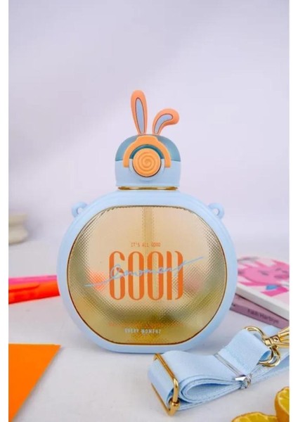 Tavşan Kulak Figürlü Askılı Sağlıklı Polikarbon Matara Suluk 700 ml modelleri