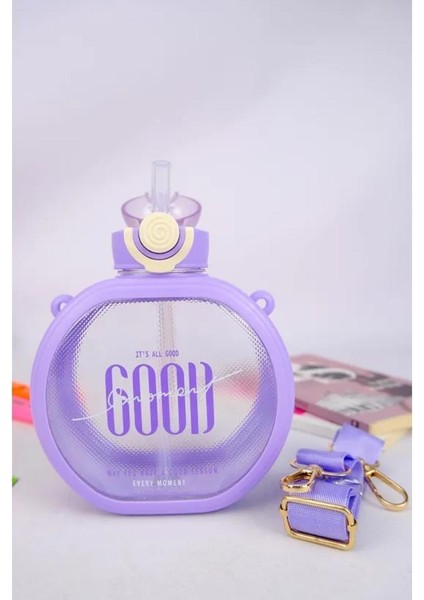 Tavşan Kulak Figürlü Askılı Sağlıklı Polikarbon Matara Suluk 700 ml indirimleri