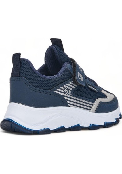 Spido Cırtlı Yumuşak Esnek Hafif Nefes Alabilen File Erkek Çocuk Sneaker Spor Ayakkabı Lacivert fırsatları