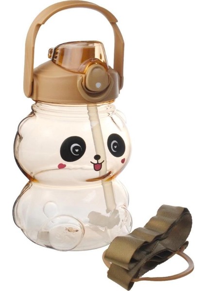 Panda Tasarımlı Polikarbon Plastik Suluk Matara 1200 ml