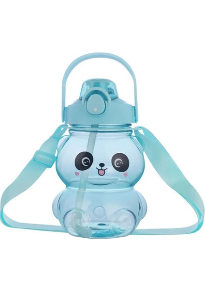 Panda Tasarımlı Polikarbon Plastik Suluk Matara 1200 ml