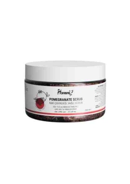 Homm Life Nar Çekirdeği Yağlı Scrub 250 ml Göl Tuzuhibiskus Tanecikli