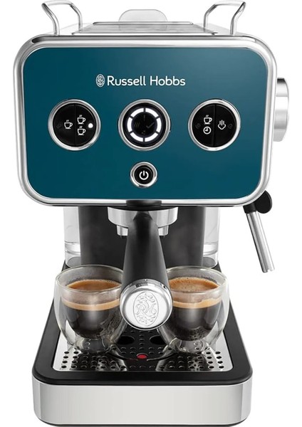 Espresso Makinesi Paslanmaz Çelik Okyanus Mavisi