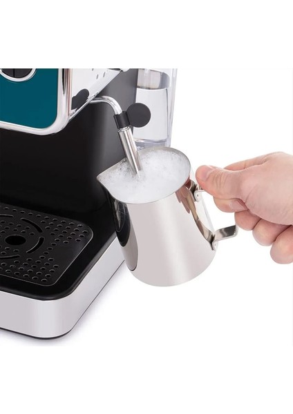 Espresso Makinesi Paslanmaz Çelik Okyanus Mavisi