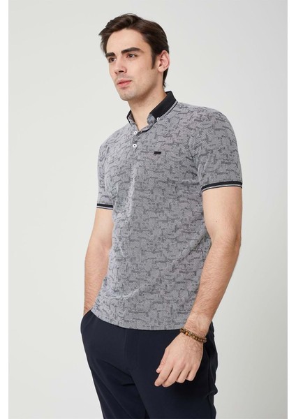 Erkek Yakalı Siyah Tshirt