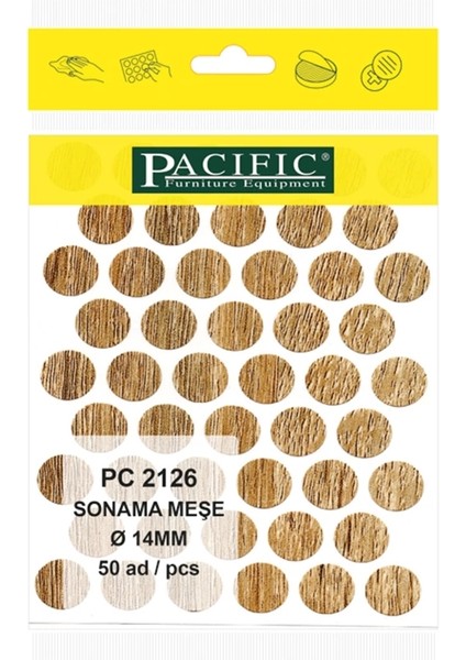 Sonama Meşe Pacific Yapışkanlı Tapa -14 mm