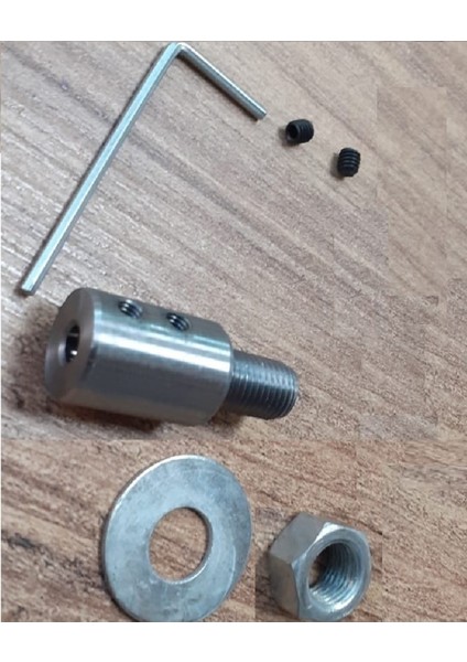 3/8 mm Kaplin Vida Seti Okul Proje Ödev Hobi Uygulama 5 mm Motor Mili Için Mandren Adaptör