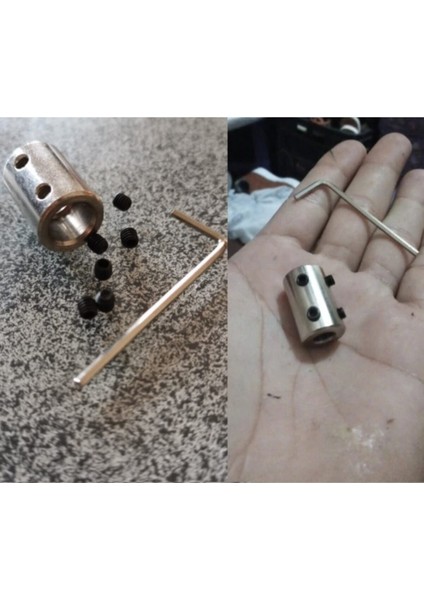 Cnc Motor Şaftı Çoğaltıcı 5-8 mm 6-8 mm 8-8 mm Şaft Kaplini 3'lü Bağlantı Elemanı Okul Proje Uygulama