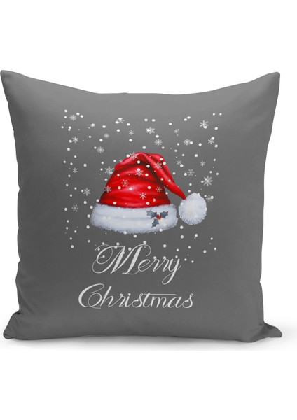 Yılbaşı Serisi Çift Tarafı Dijital Baskılı Kırlent Kılıfı (Christmas Noel Cushion Cover)