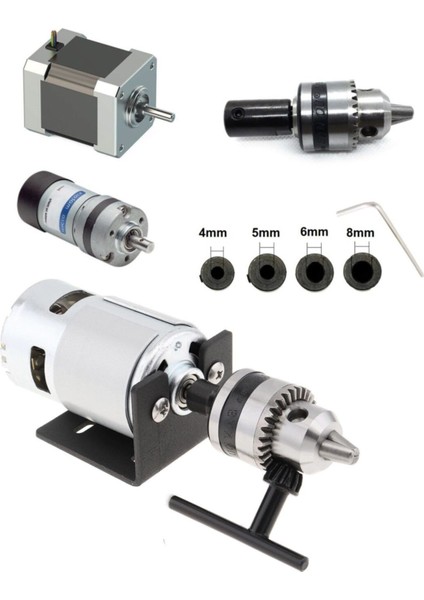 Motor Için Küçük Anahtarlı Metal 6 mm Mandren 4mm 5 mm 6 mm 8 mm Kaplinli Okul Proje Ödev Uygulama Hobi