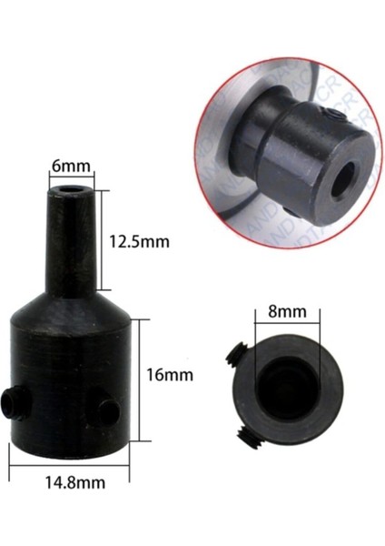 Motor Için Küçük Anahtarlı Metal 6 mm Mandren 4mm 5 mm 6 mm 8 mm Kaplinli Okul Proje Ödev Uygulama Hobi