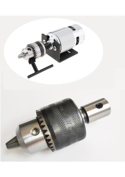 Motor Için 13 mm Mandren ve 5 mm Kaplin Adaptör Seti Okul Proje Ödev Hobi Uygulama