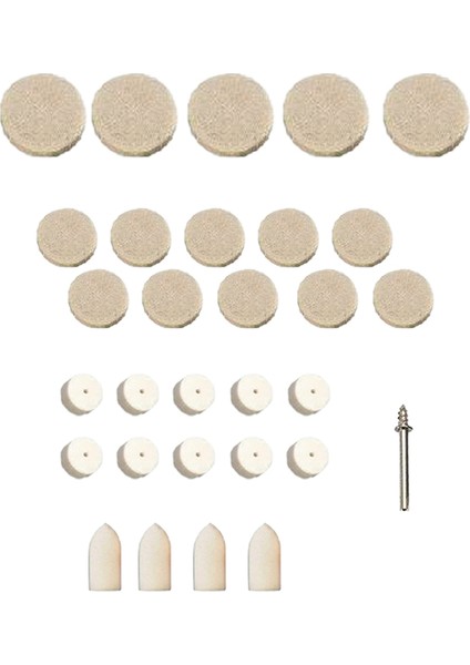 Dremel Vb Uyumlu 30 Parça Keçe Mandren Seti
