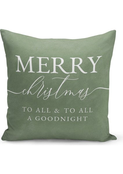 Yılbaşı Serisi Çift Tarafı Dijital Baskılı Kırlent Kılıfı (Christmas Noel Cushion Cover)