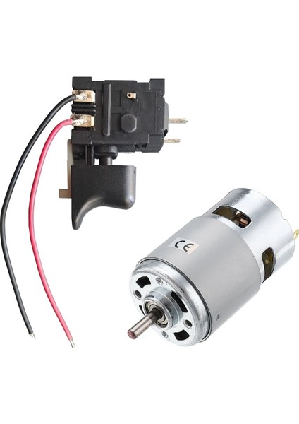 14.4V Dc Motor ve Elektronik Hız Kontrol Tetik Seti Cnc Uygulama Proje Ödev RS775 Powertech