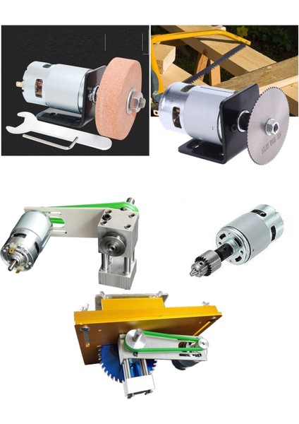 14.4V Dc Motor ve Elektronik Hız Kontrol Tetik Seti Cnc Uygulama Proje Ödev RS775 Powertech