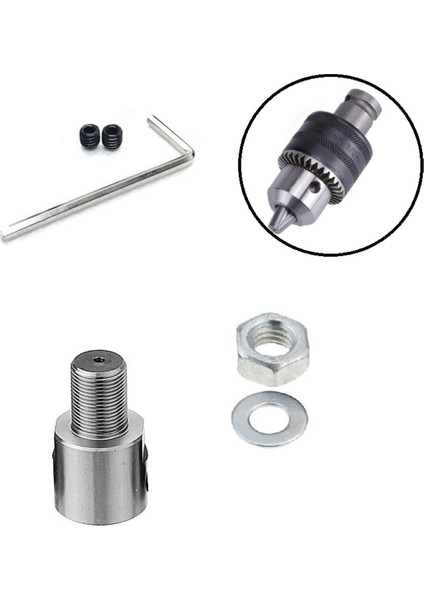 3/8 mm Kaplin Vida Seti Okul Proje Ödev Hobi Uygulama 8 mm Motor Mili Için Mandren Adaptör