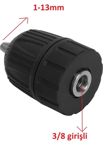 Supra Plastik Mandren - 1.5-13 mm 3/8-24 Anahtarsız Otomatik fiyatları
