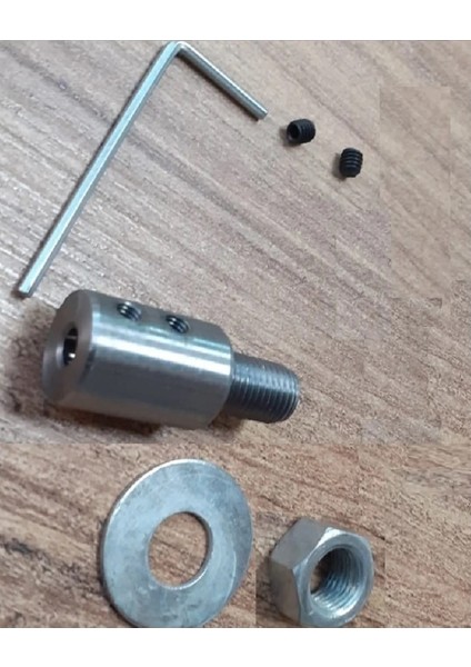 3/8 mm Kaplin Vida Seti Okul Proje Ödev Hobi Uygulama 10 mm Motor Mili Için Mandren Adaptör