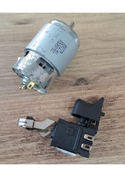 Rs 775 Dc Motor 14.4V 3000 Rpm ve Elektronik Hız Kontrol Tetik Seti Cnc Uygulama Proje Ödev