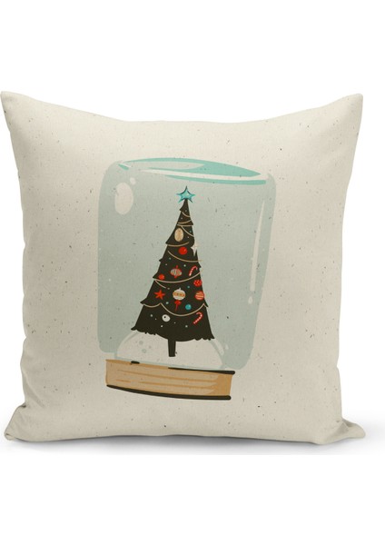 Yılbaşı Serisi Çift Tarafı Dijital Baskılı Kırlent Kılıfı (Christmas Noel Cushion Cover)
