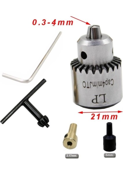 Motor Için Anahtar Sıkmalı Mini Mandrel 4mm Mandren Okul Proje Ödev Hobi 3.2 mm 5 mm Profesyonel