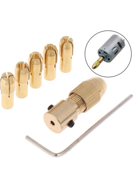 Motor Için Küçük 3 Çene Pesnli Mandren 3.2 mm Motor Girişli Okul Proje Ödev Uygulama Hobi