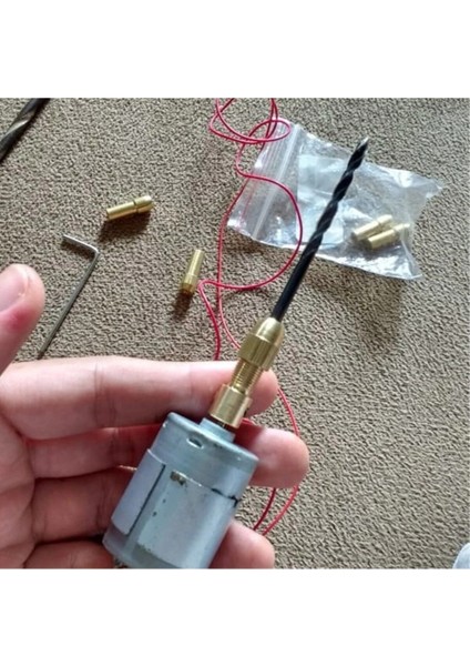 Motor Için Küçük 3 Çene Pesnli Mandren 3.2 mm Motor Girişli Okul Proje Ödev Uygulama Hobi