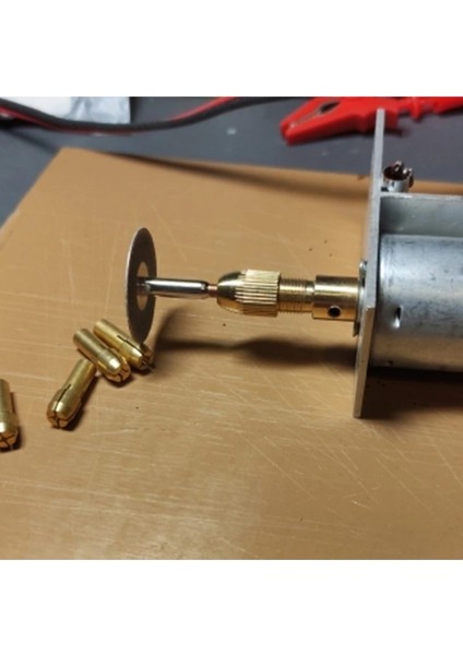 Motor Için Küçük 3 Çene Pesnli Mandren 3.2 mm Motor Girişli Okul Proje Ödev Uygulama Hobi