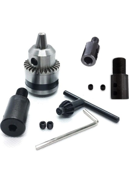 10 mm Mandren Otomatik Mandrel Okul Proje Ödev Hobi Uygulama 5 mm-8 mm-10 mm Motora Bağlama Kaplin