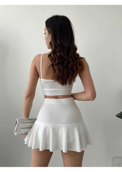Kadın Fitilli Mini Şort Etek fiyatları