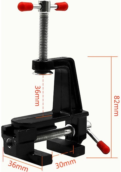 90 mm Mini Masa Mengenesi Mini Montajlı Işkence Alüminyum Gövde Detay Mengenesi