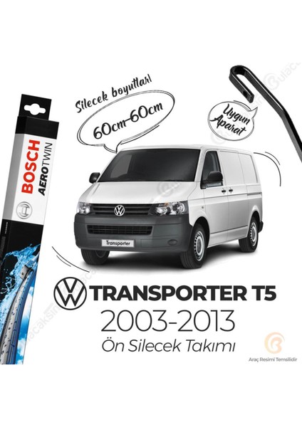 Vw Transporter T5 Ön Silecek Takımı (2003-2013) Aerotwin