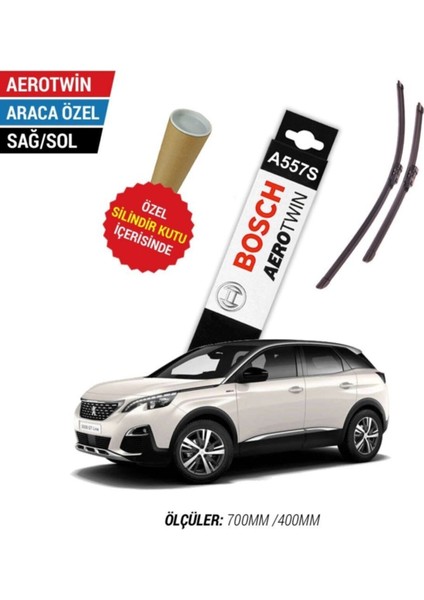 Peugeot 3008 Silecek Takımı (2017-2021) Aerotwin A557S