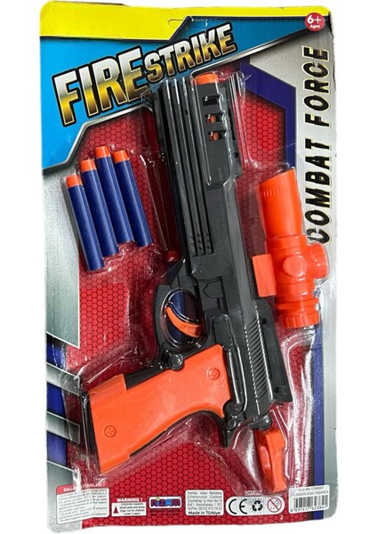 Sünger Dart Atan Combat Tabanca -Fire Strake Soft Nerf Mermi Atan Tabanca 30 cm