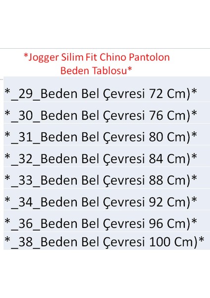 Erkek Jogger Silim Fit Chino Pantolon P1004 BGL-ST03580 indirimleri