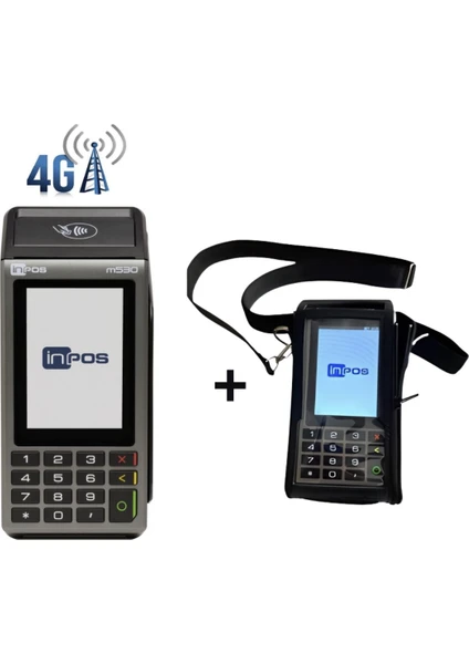 Inpos M530 4g Yazar Kasa Pos Temassız ve Qr Özellikli Taşıma Kılıfı Hediyeli