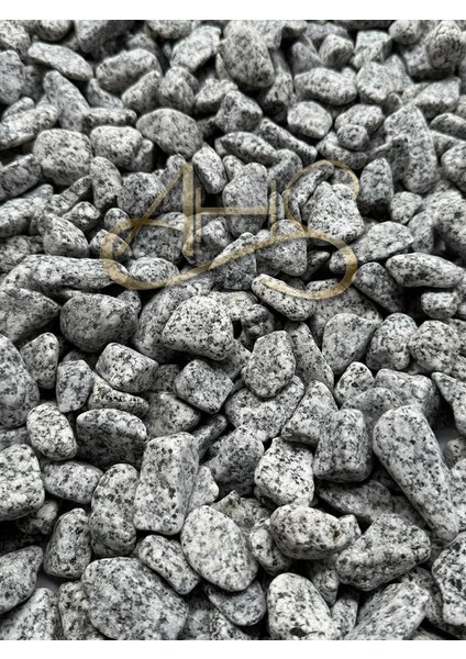 Doğal Granit Gri Çakıl Taşı 25 kg 1-3 cm Dere Çakıl Bahçe Peyzaj Saksı Teraryum Akvaryum Taşı