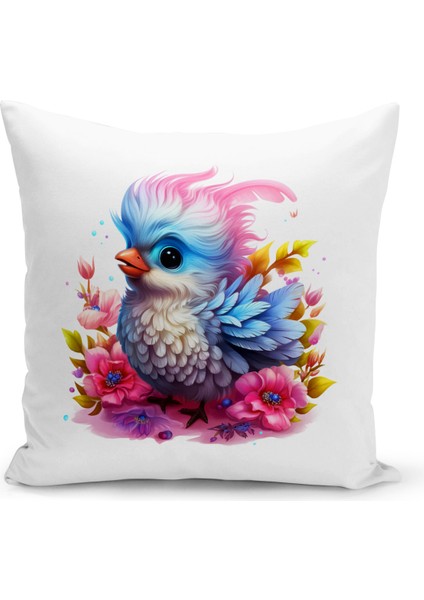 Çocuk Bebek Serisi Çift Tarafı Dijital Baskılı Kırlent Kılıfı (Kids Children Cushion Cover)